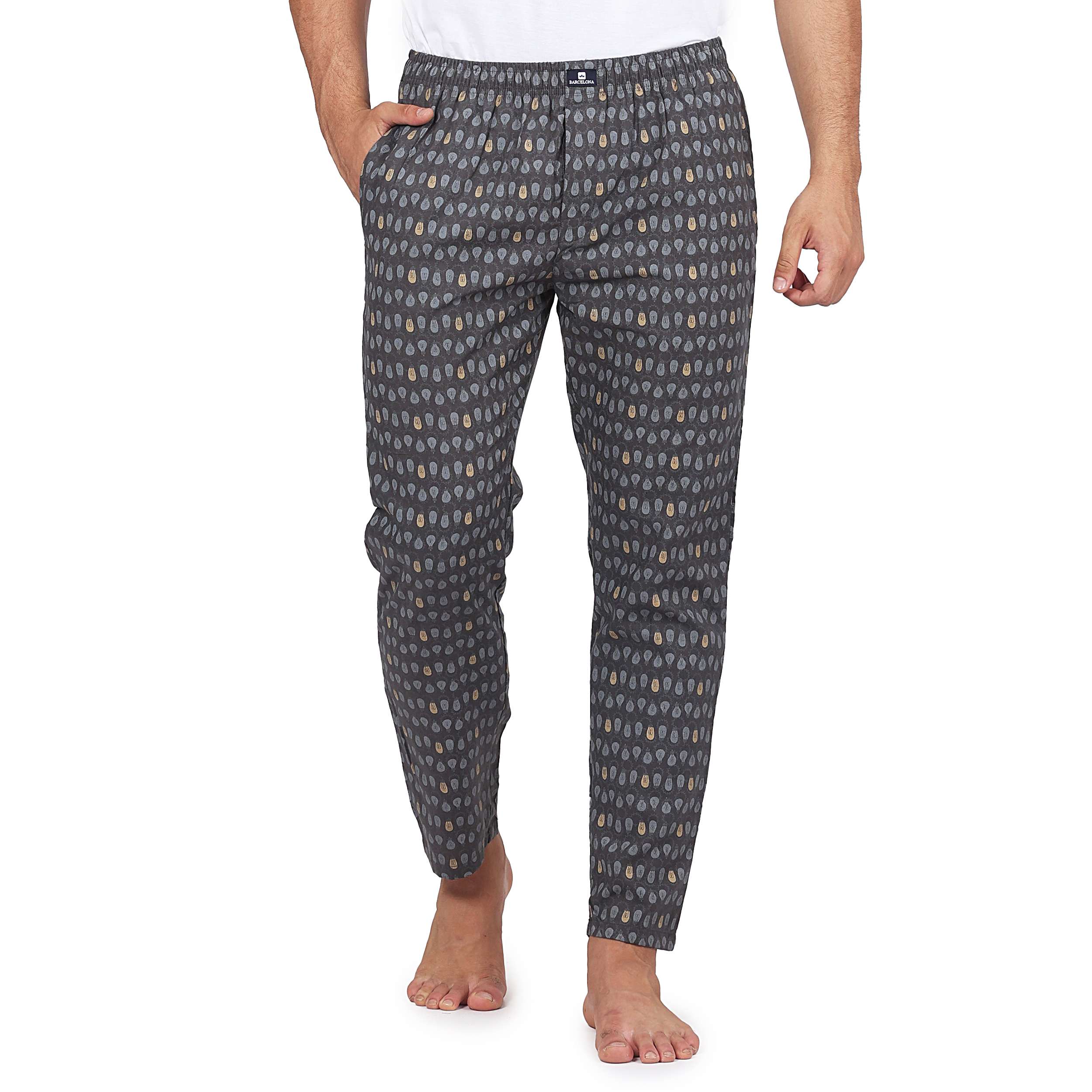 Barcelona men's printed regular fit pajamas
